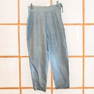 Silk Gingham Blue and White Liz Claiborne Size 6 100% silk, lightweight summer